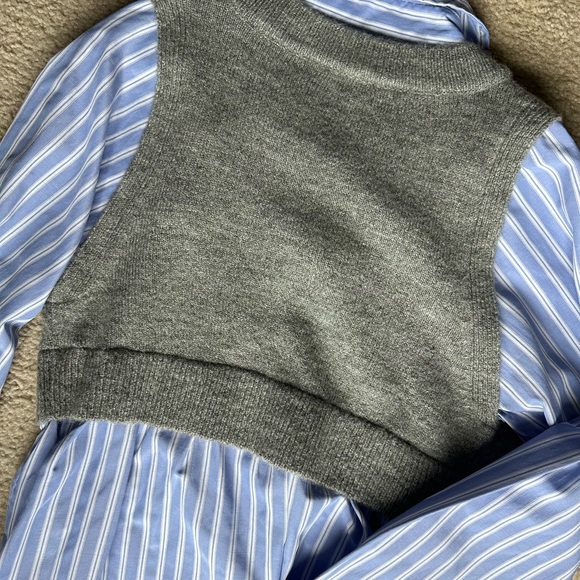 Anthropologie Maeve Twofer Sweater Shirt - Picture 3 of 4